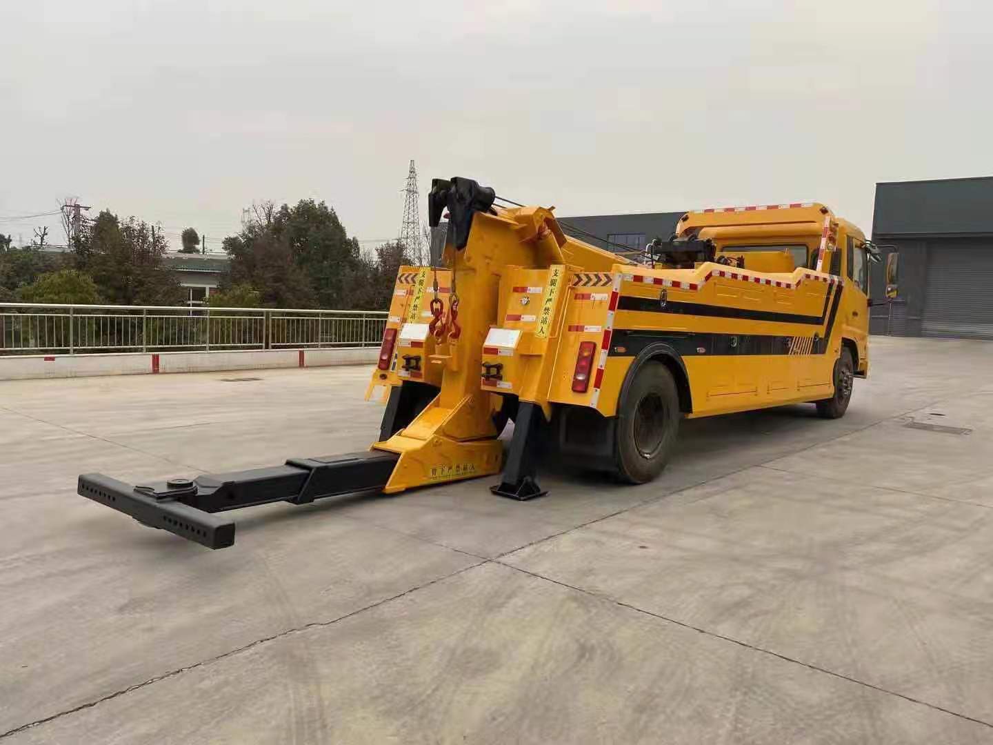 國六東風天錦拖吊連體清障車